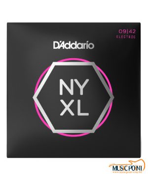D’Addario NYXL09/42 Nickel Plated Electric Guitar Strings, Super Light(09-42)