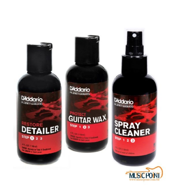 D’Addario Premium 3-Step Guitar Polish Full Combo