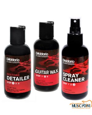 D'Addario Premium 3-Step Guitar Polish Full Combo